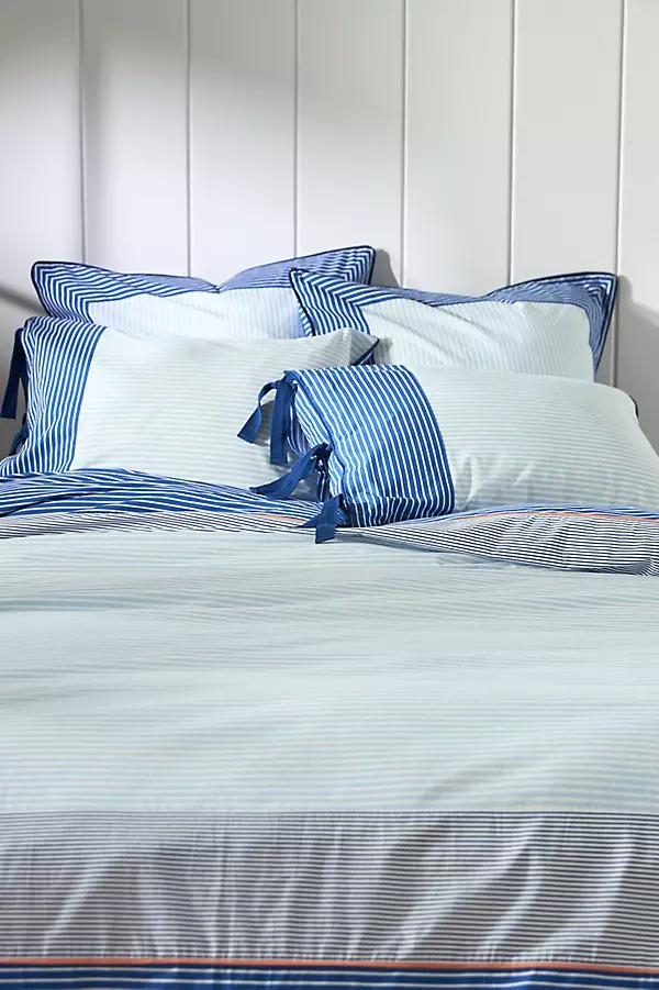 Livia Cotton Stripe Printed Duvet Cover - Image 0