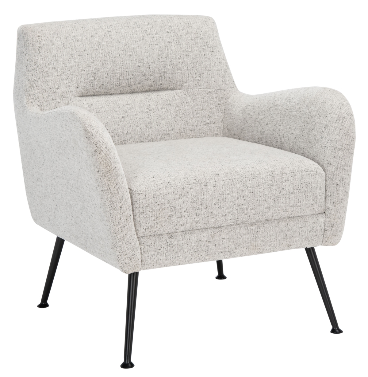 Tilbrook Arm Chair - Light Grey / Black - Safavieh - Image 6