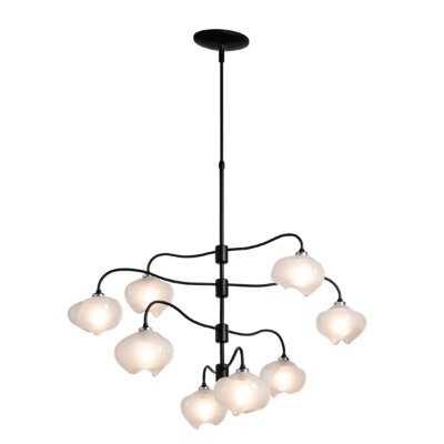 Ume Frosted Glass 35.7" W 8-Light Unique / Statement Chandelier - Image 0
