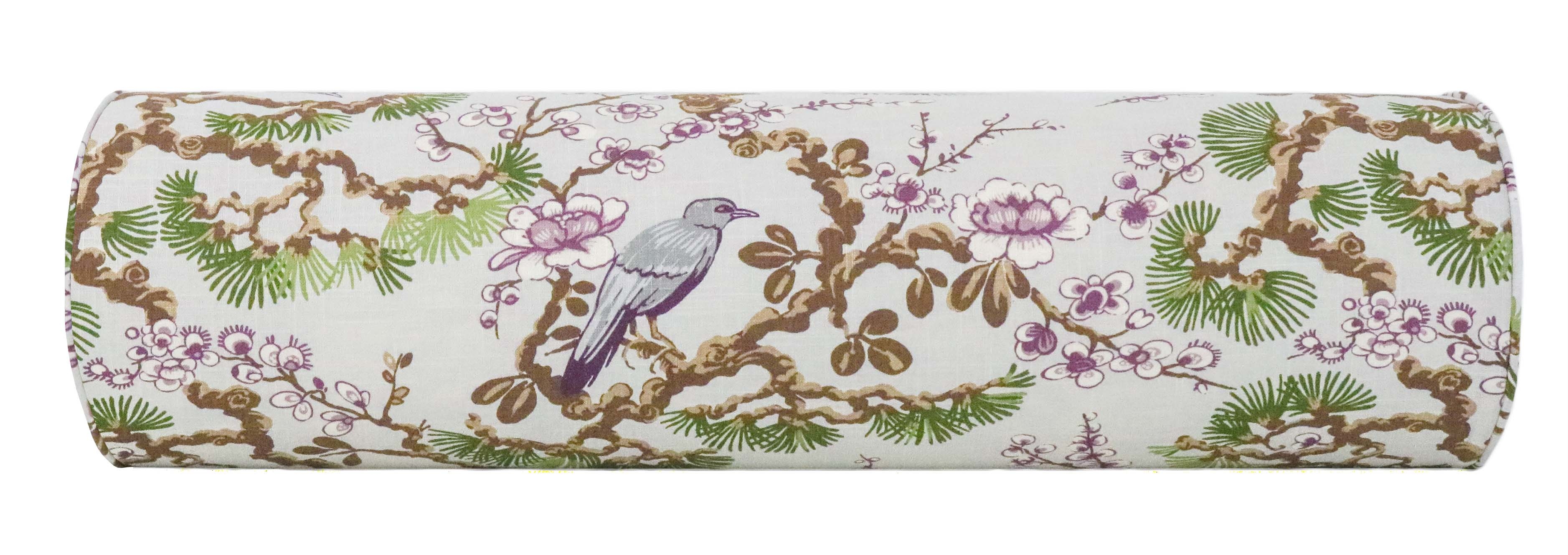 THE BOLSTER :: TRELLIS LINEN PRINT  // FERN - BY THE YARD - Image 2