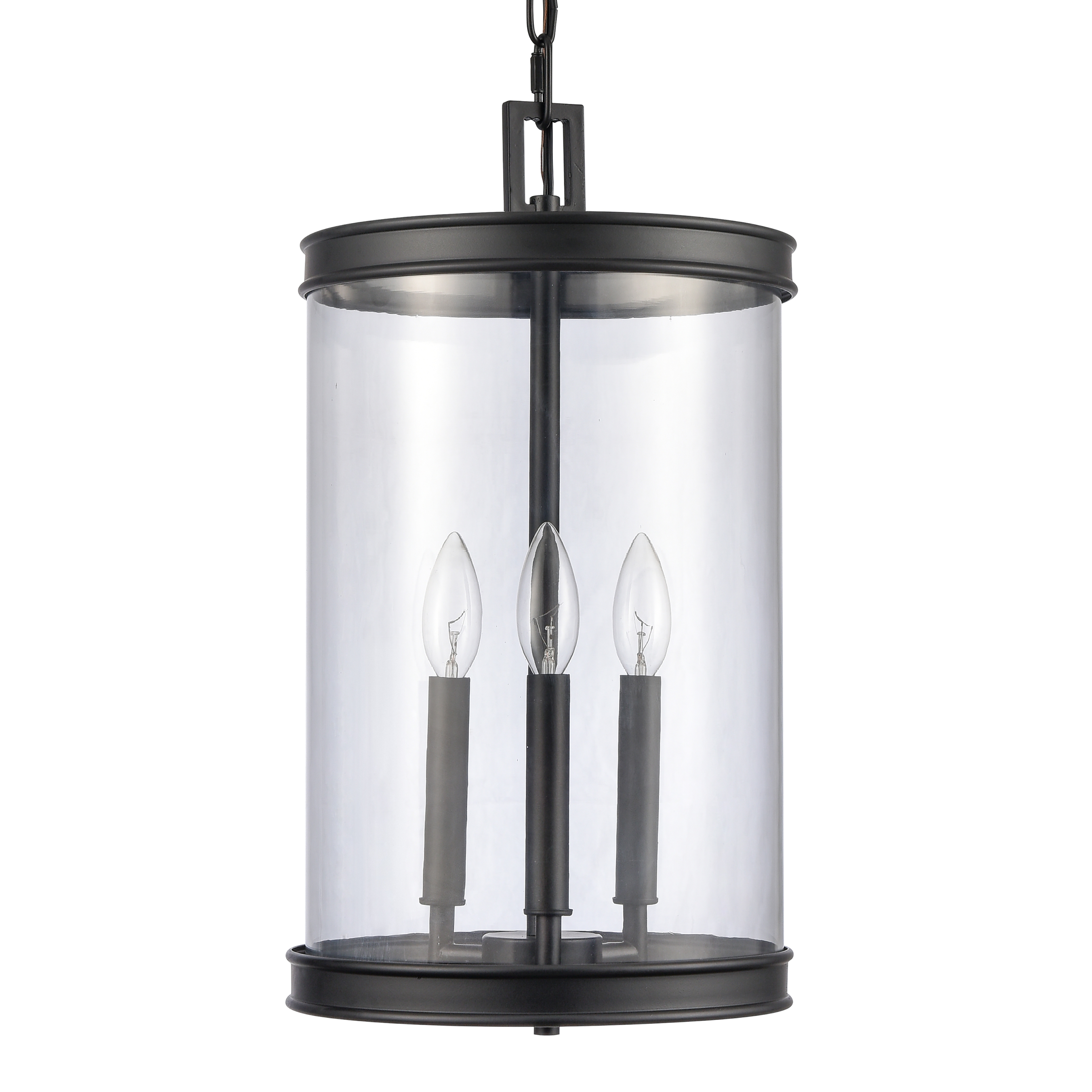 Mendoza 10.25'' Wide 3-Light Pendant - Matte Black - Image 3