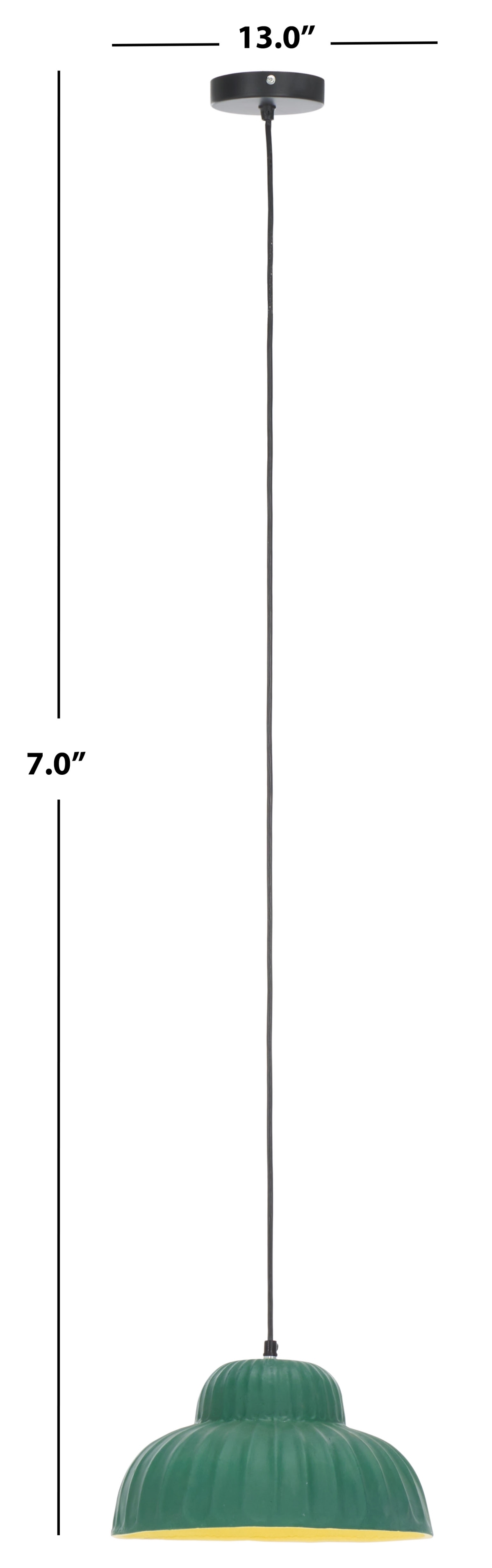 Destryn 13" Pendant - Green - Image 0