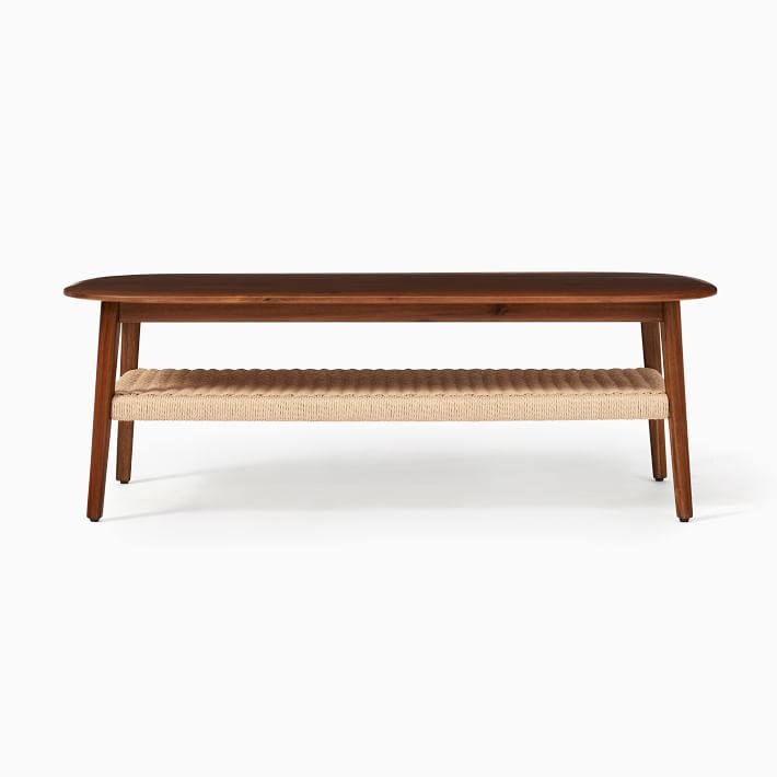 WE Chadwick Collection Rectangle Coffee Table, Cool Walnut - Image 2