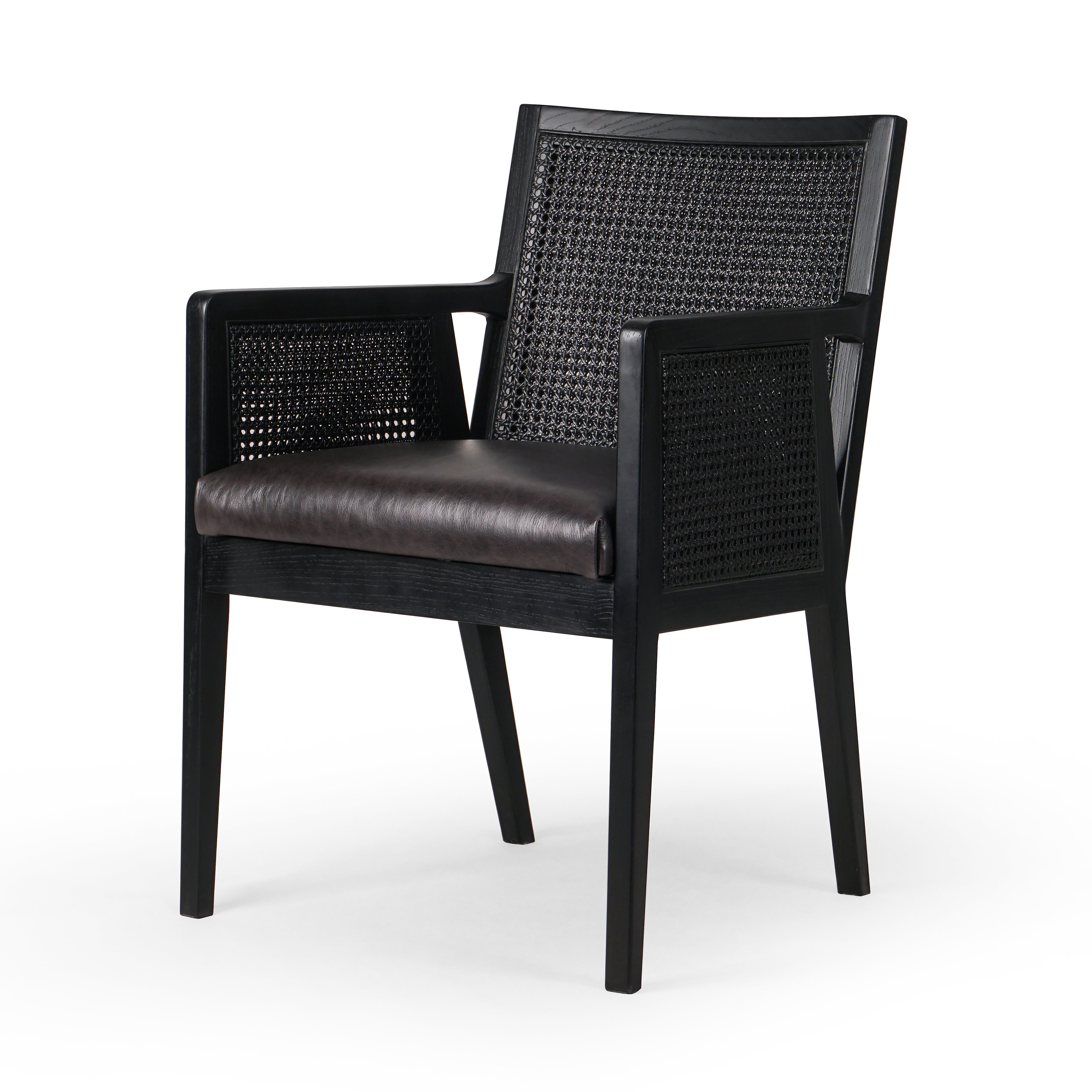 Antonia Dining Arm Chair-Sonoma Black - Image 0