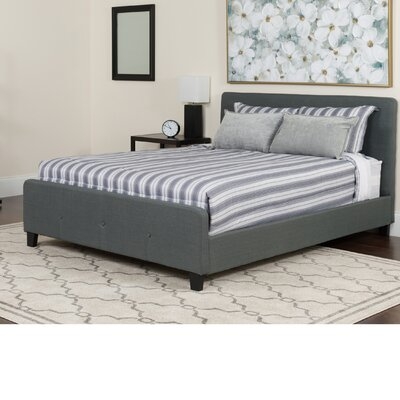 Konen Tufted Upholstered Platform Bed With Mattress - Image 0