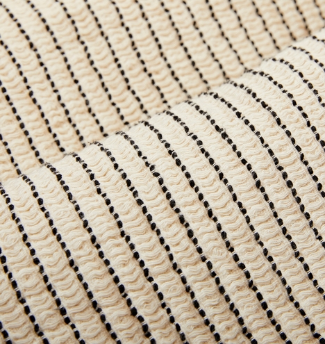 Waffled Black Stripe Throw - Image 4