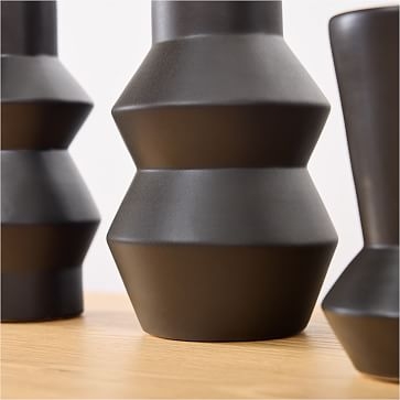 Totem Vase, 10.5", Slate - Image 1