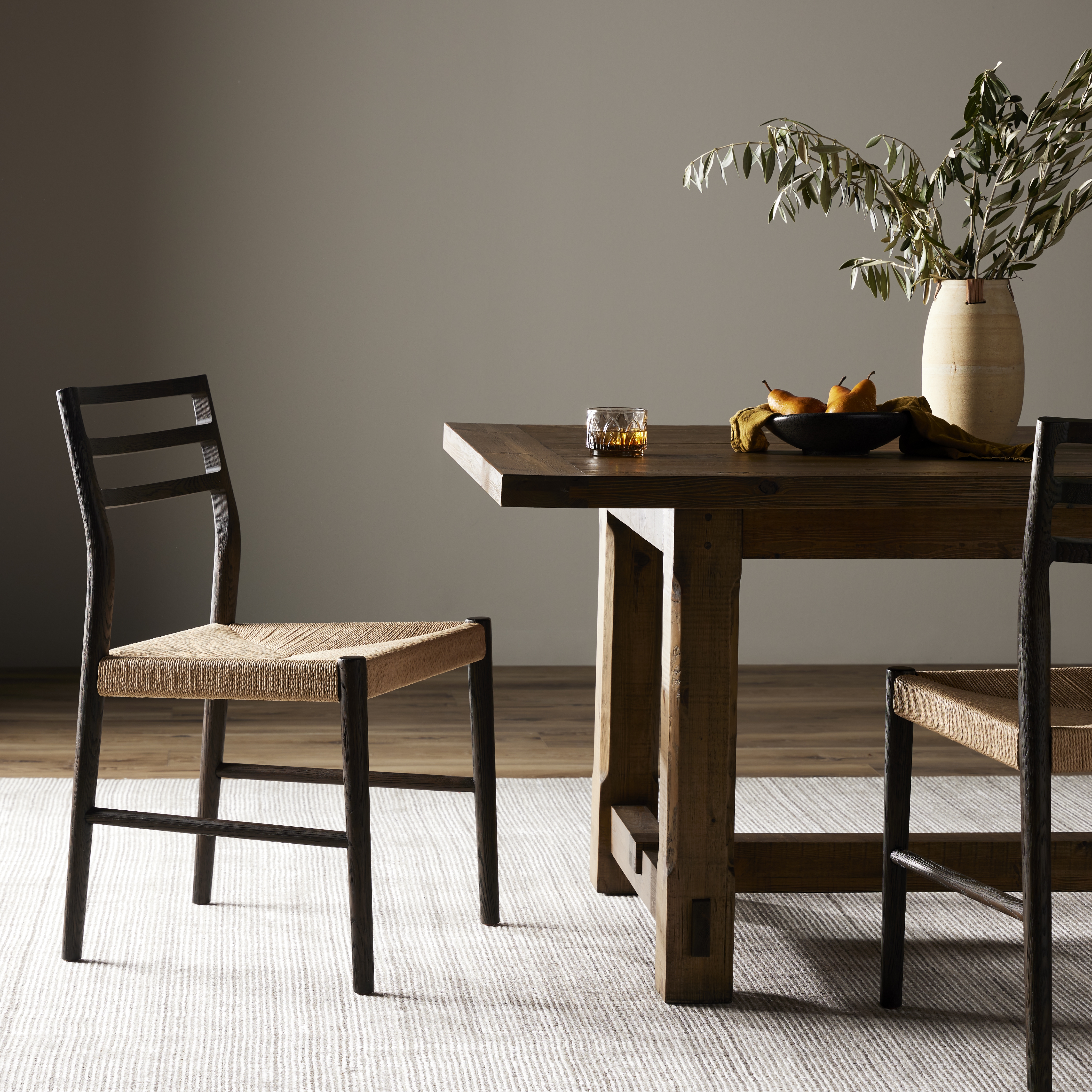 Glenmore Woven Dining Chair-Light Carbon - Image 11