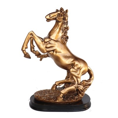 Cleaver Golden Horse Figurine - Image 0