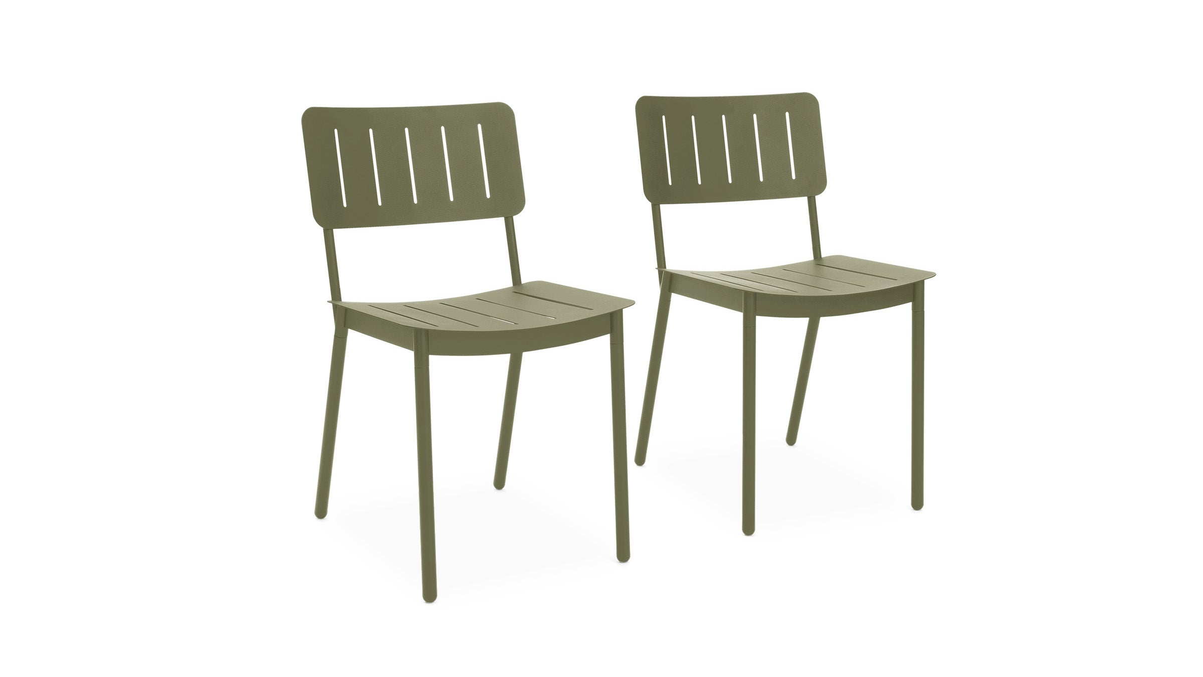 Relay Outdoor Dining Chairs (Set of 2) - Shale - All Weather Fabric - Image 4