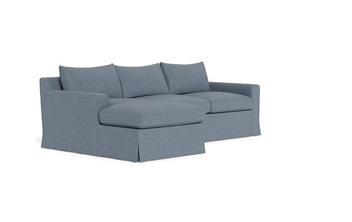 Sloan Slipcovered Left Chaise Sectional - Image 1