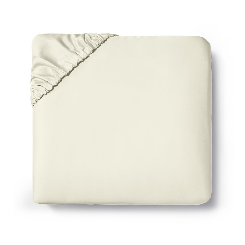 SFERRA Fiona 300 Thread Count 100% Cotton Sateen Fitted Sheet - Image 0