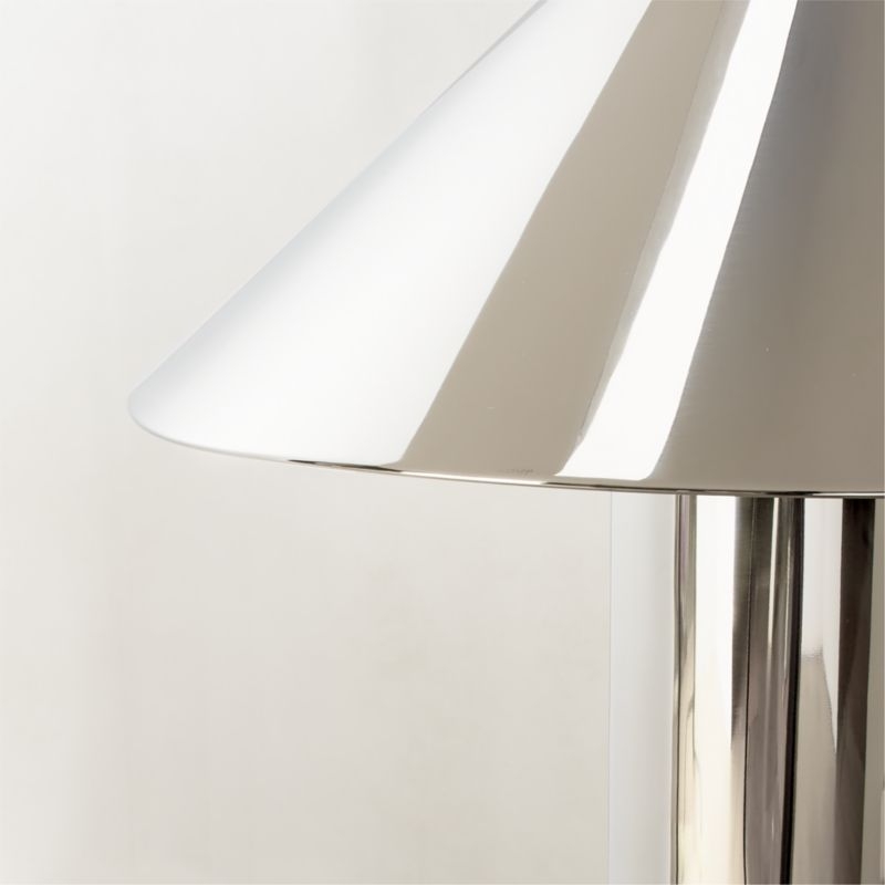 Gigi Polished Stainless-Steel Floor Lamp - Thumbnail 4