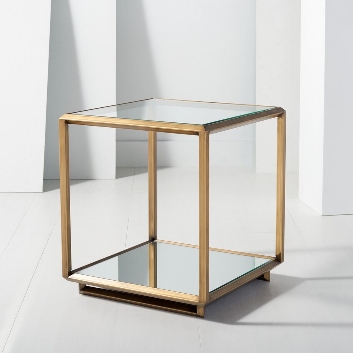 Florabella Mirrored Accent Table - Bronze - Image 1