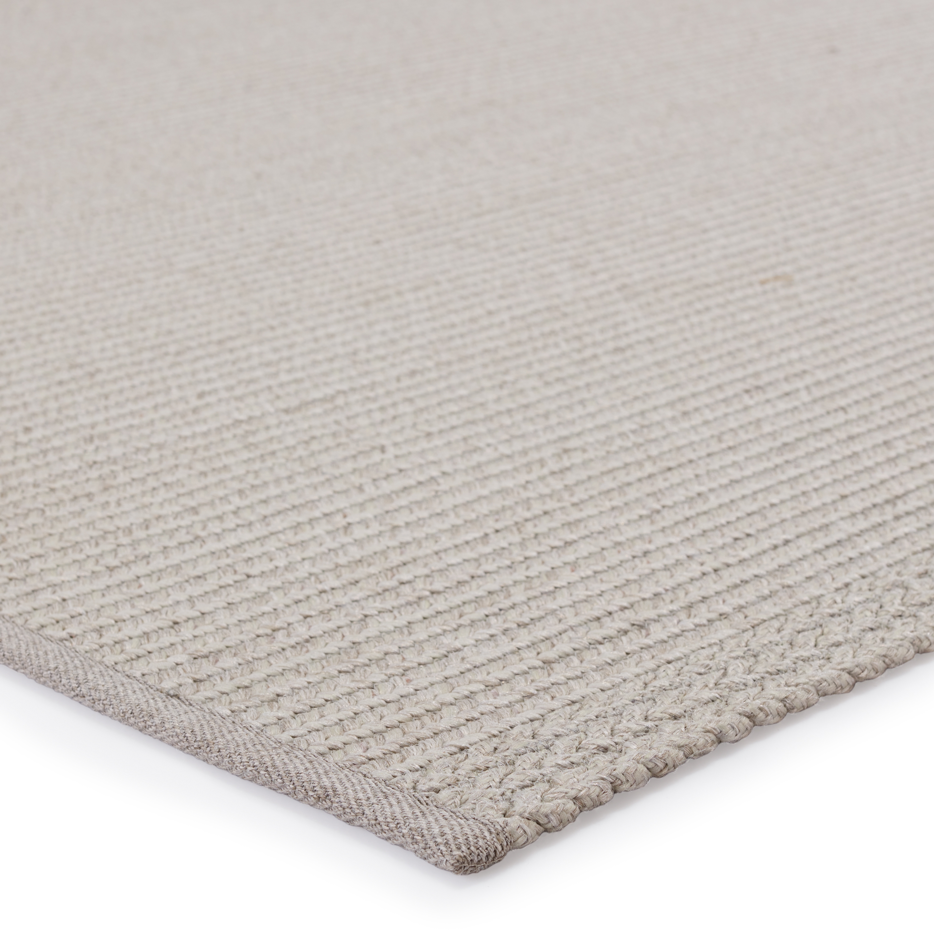 Sven Indoor/ Outdoor Solid Light Gray Area Rug (5'X8') - Image 1