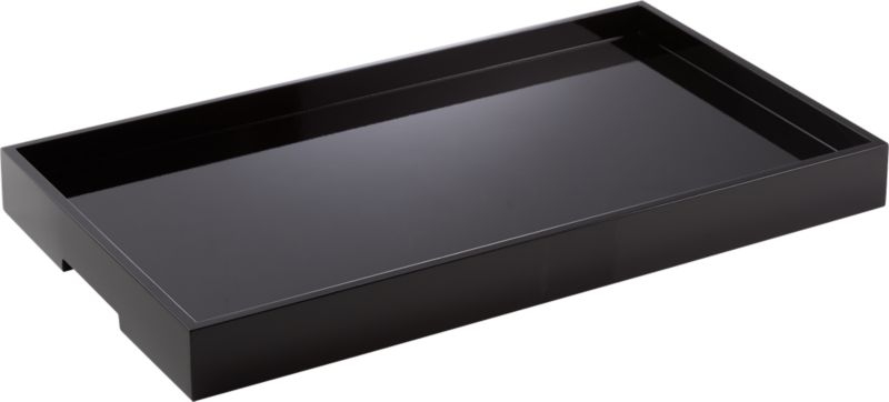High Gloss Black Rectangle Tray - Image 4