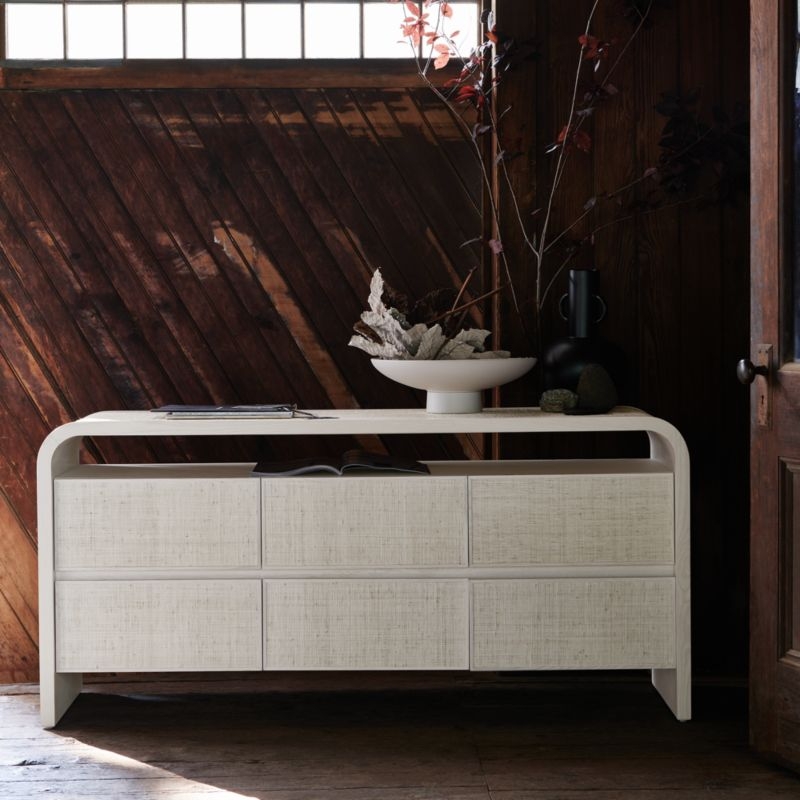 Rica Grasscloth 6-Drawer Dresser by Leanne Ford - Image 4
