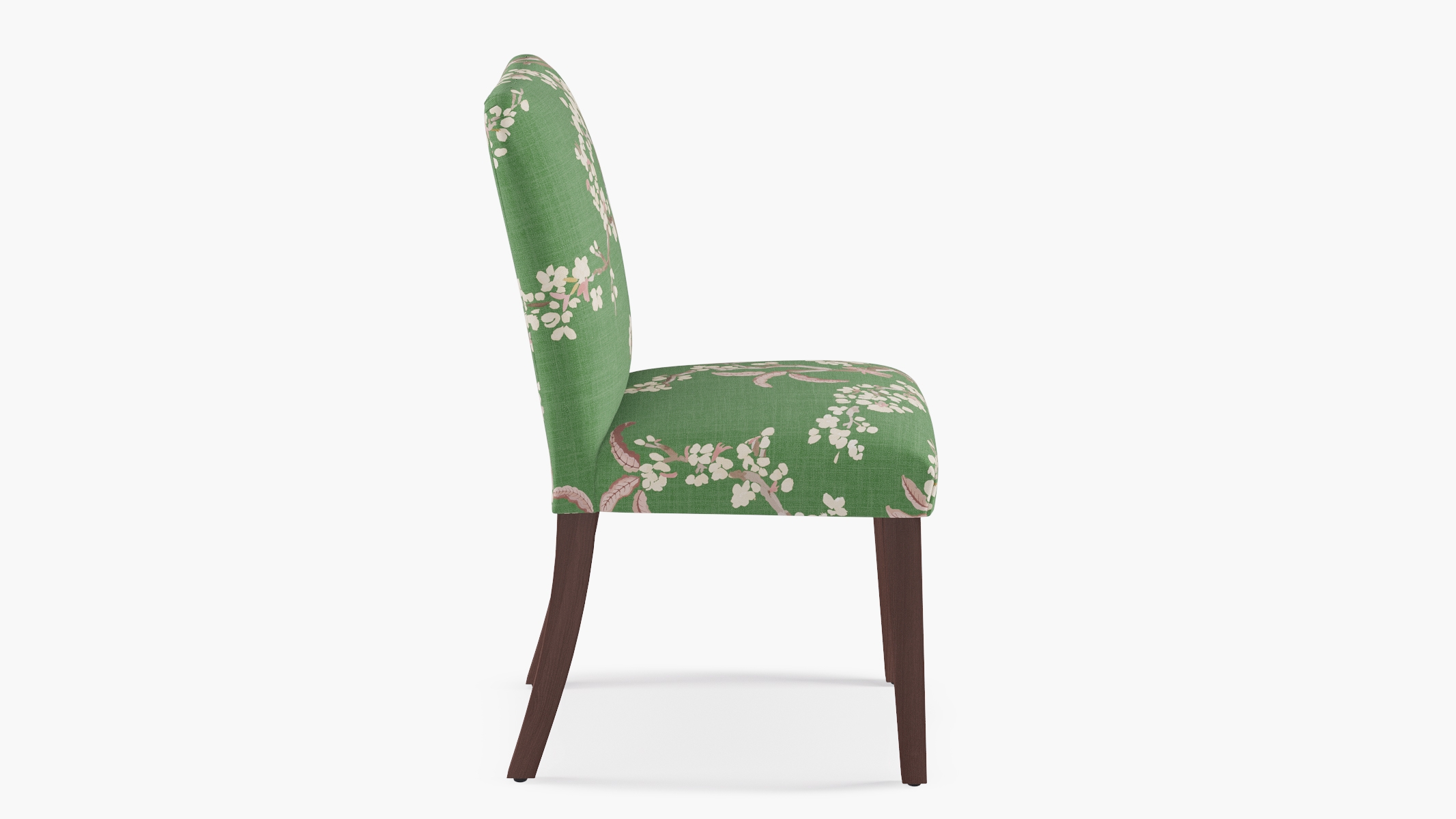 Classic Dining Chair, Jade Cherry Blossom, Espresso - Image 2