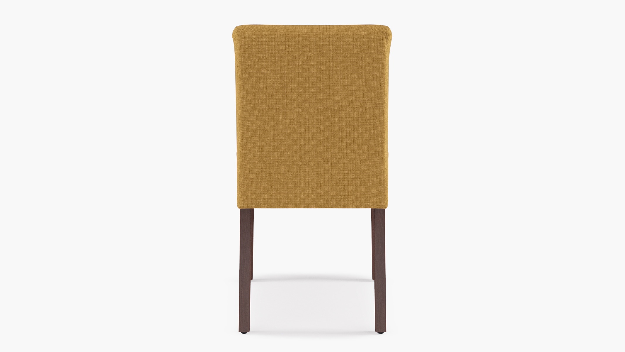 Classic Dining Chair, French Yellow Everyday Linen, Espresso - Image 3