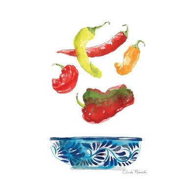 Peppers by Claudia Bianchi - Wrapped Canvas Painting - Image 0