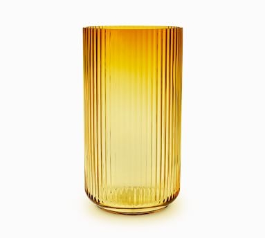 Lyngby Amber Glass Vase, Large, 12.2" - Image 2