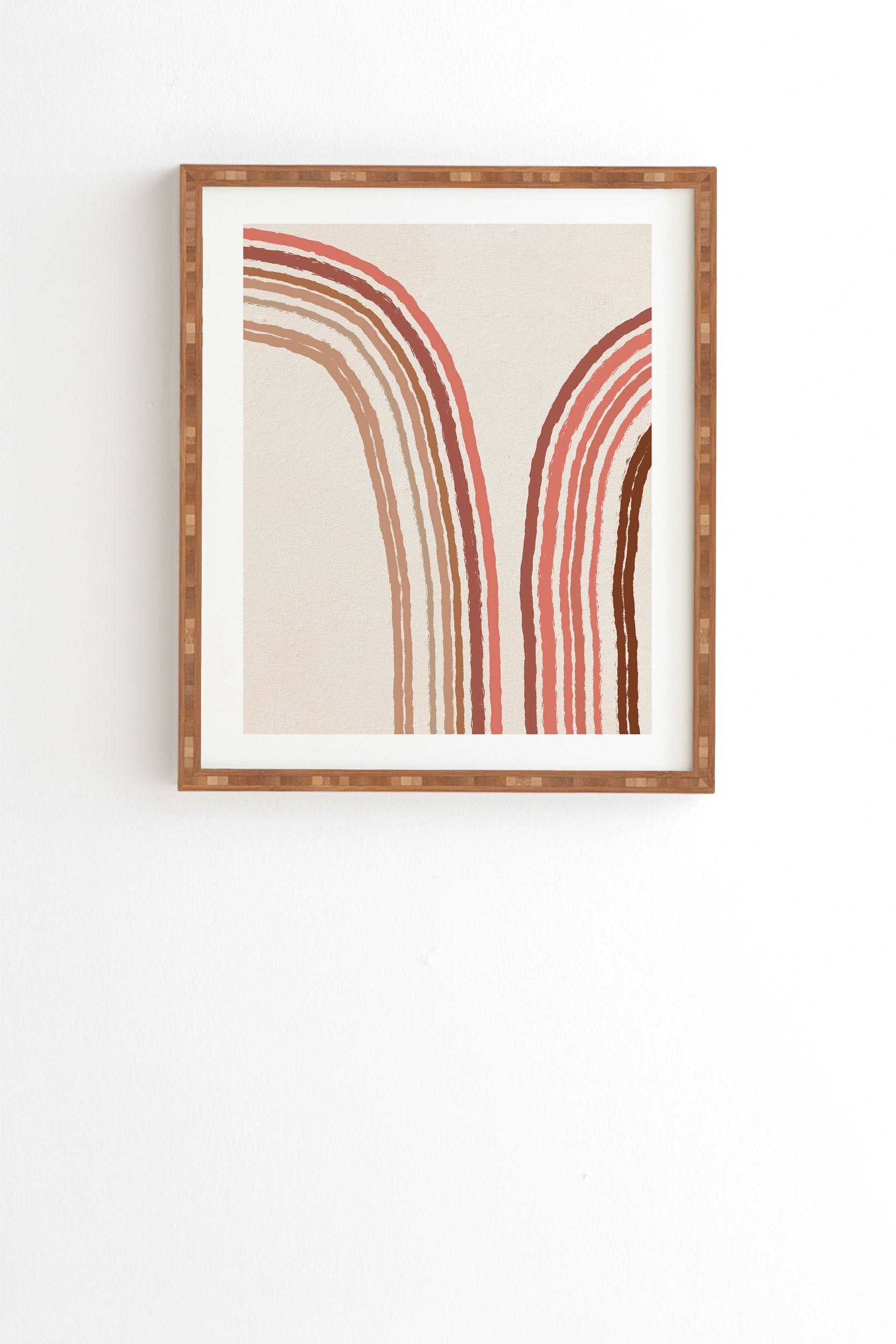 Iveta Abolina Mid Century Line Art VIII Framed Wall Art - 30" x 30" - Image 1
