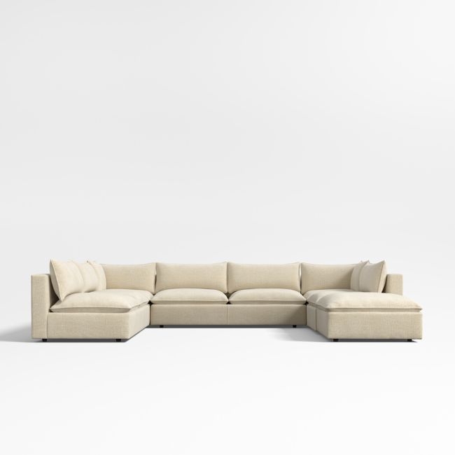 Lotus Deep Modular 6-Piece U-Shaped Sectional Sofa - Image 0