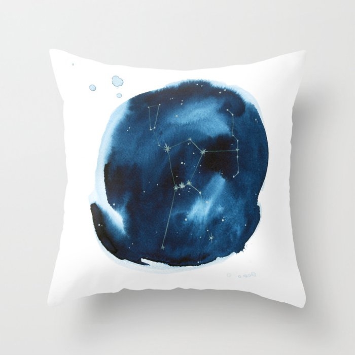Orion Constellation Throw Pillow by The Aestate - Cover (18" x 18") With Pillow Insert - Outdoor Pillow - Image 0