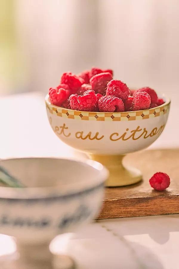 Café Violette Handpainted Stoneware Ice Cream Bowl - Image 0