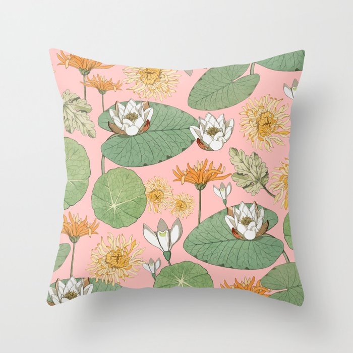 Vintage Royal Gardens #society6artprint #buyart Throw Pillow by 83 Oranges By Uma Gokhale - Cover (20" x 20") With Pillow Insert - Outdoor Pillow - Image 0