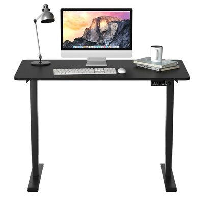 Height Adjustable Standing Desk With Memory Controller-Black - Image 0