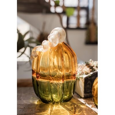 Rivero Pumpkin Glass Sculpture - Image 0