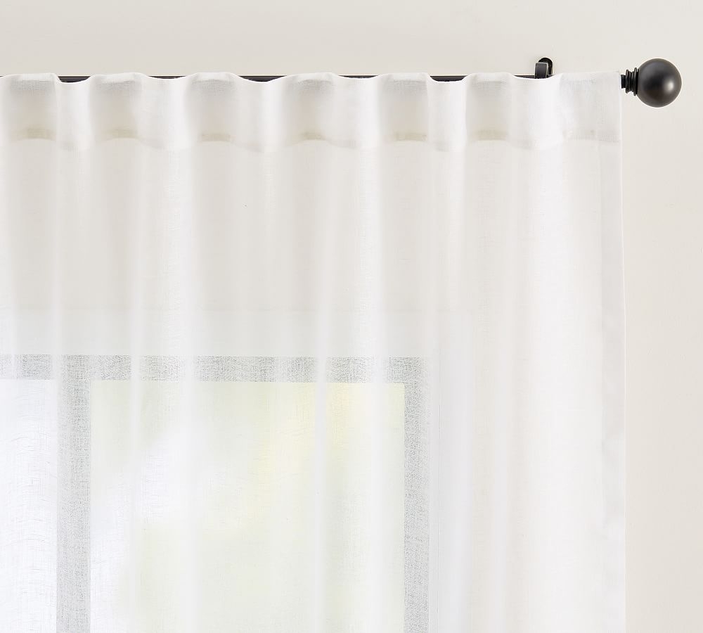 Emery Sheer Curtain, 50 x 108", White - Image 0