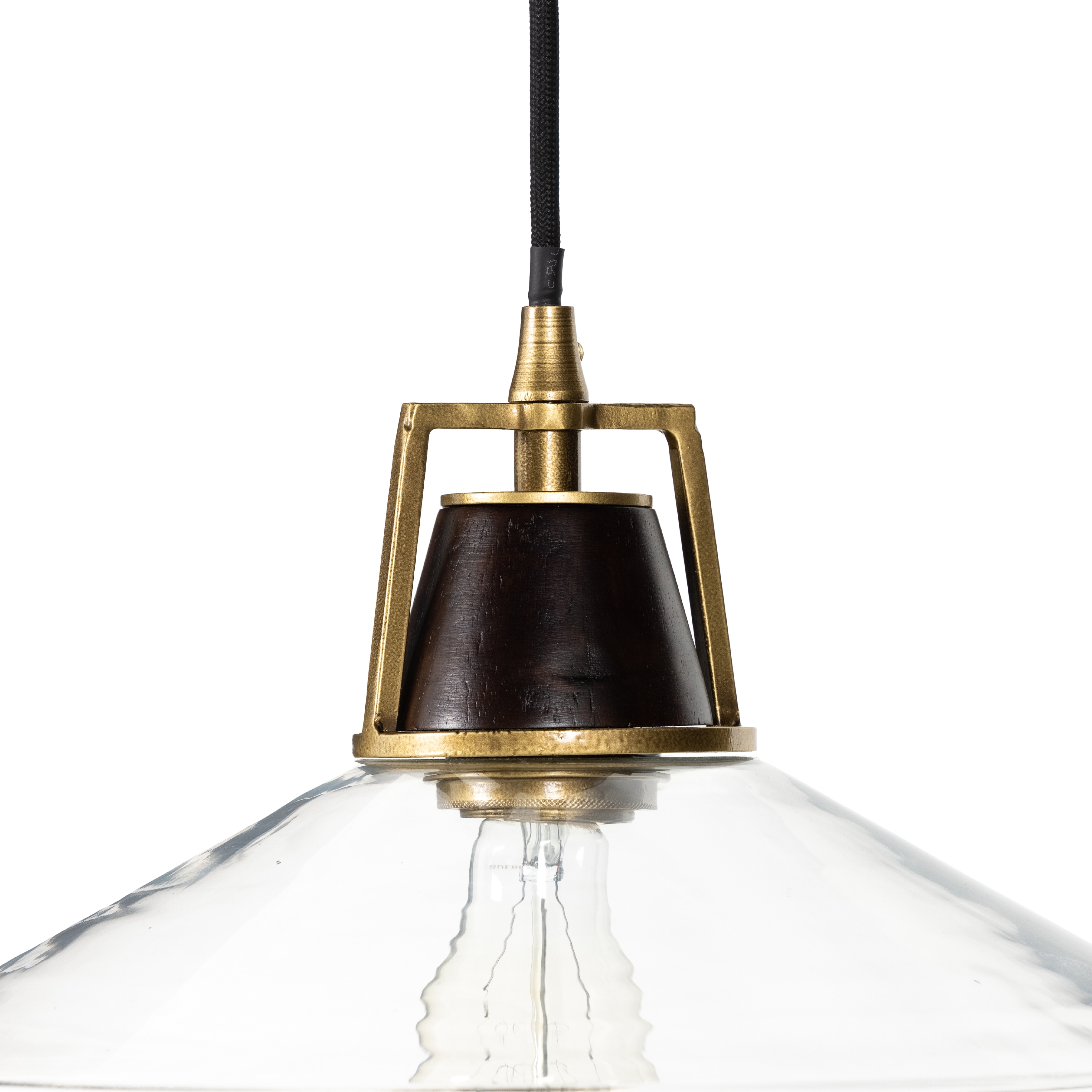 Novak Glass Pendant-Antique Brass - Image 6