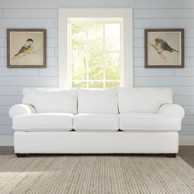 89" Recessed Arms Sofa Bed - Image 0