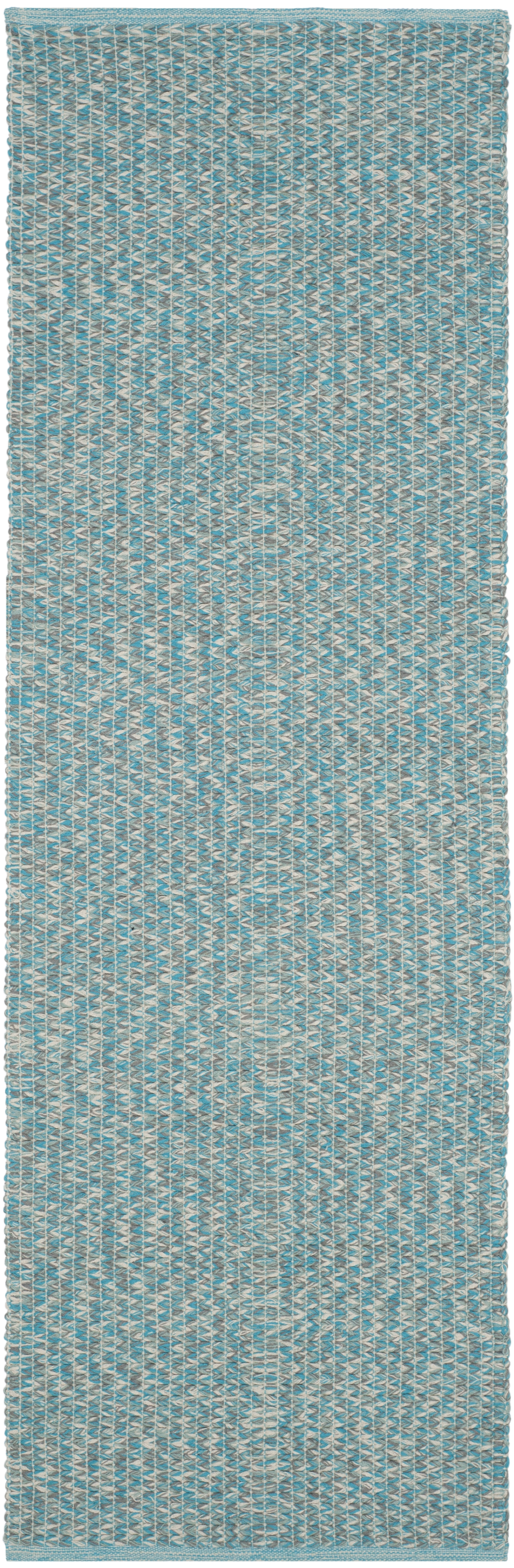 Arlo Home Hand Woven Area Rug, MTK602E, Turquoise/Multi,  2' 3" X 7' - Image 0