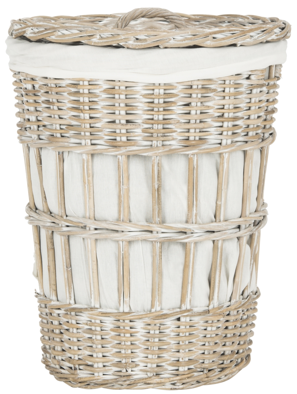 Maggy Laundry Basket - White / White Washed - Safavieh - Image 0