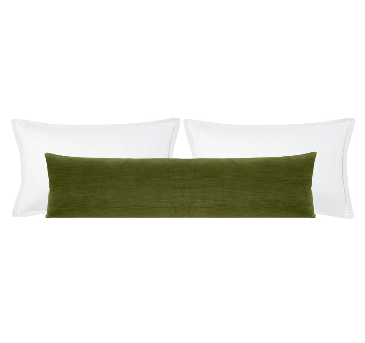 THE XL LUMBAR :: STRIE VELVET // PERIDOT - BY THE YARD - Image 0