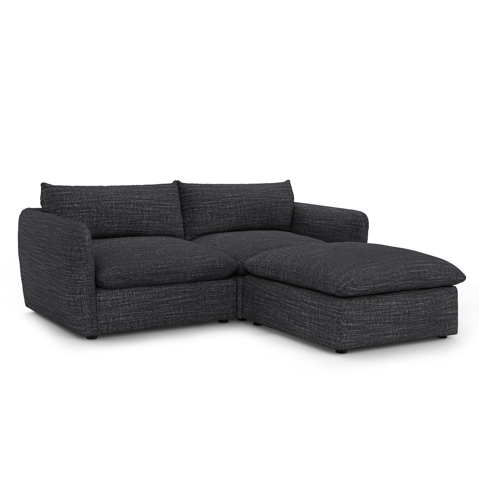 Leigh 92" Modular Sectional - Napa Charcoal - Image 0