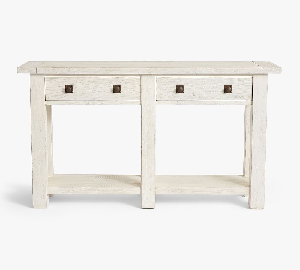 Benchwright 54" Console Table, Tudor White - Image 0