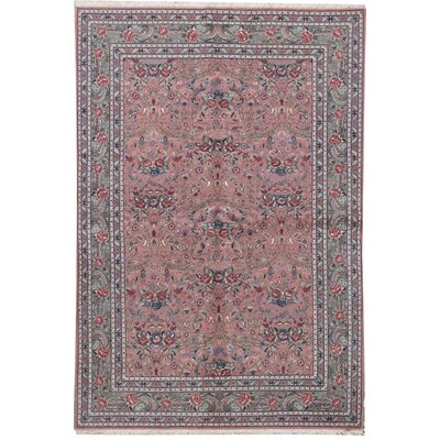 One-of-a-Kind Jahan Hand-Knotted Pink 6' x 9' Wool Area Rug - Image 0