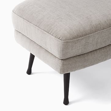 Lucia Ottoman, Poly, Performance Velvet, Midnight, Dark Bronze - Image 3