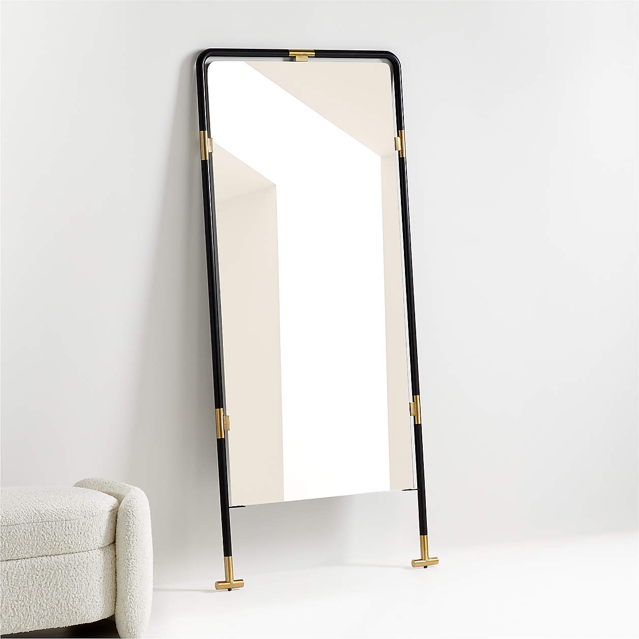 Tiffany Tubular Floor Mirror - Image 1