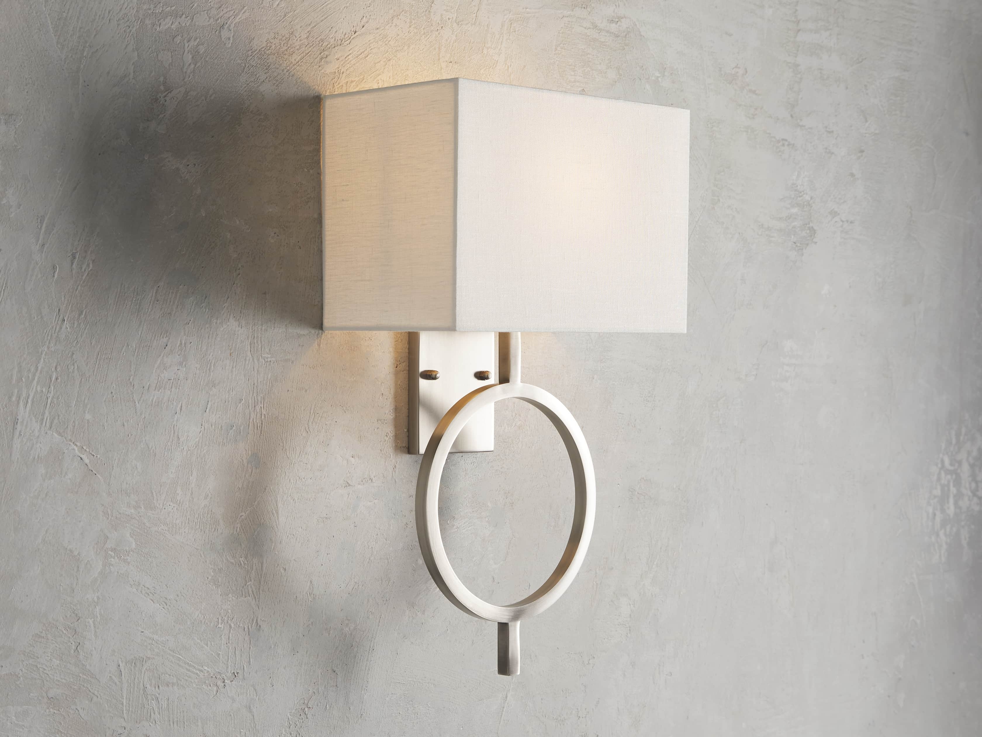 Rhys Sconce in Silver  Nickel - Image 0