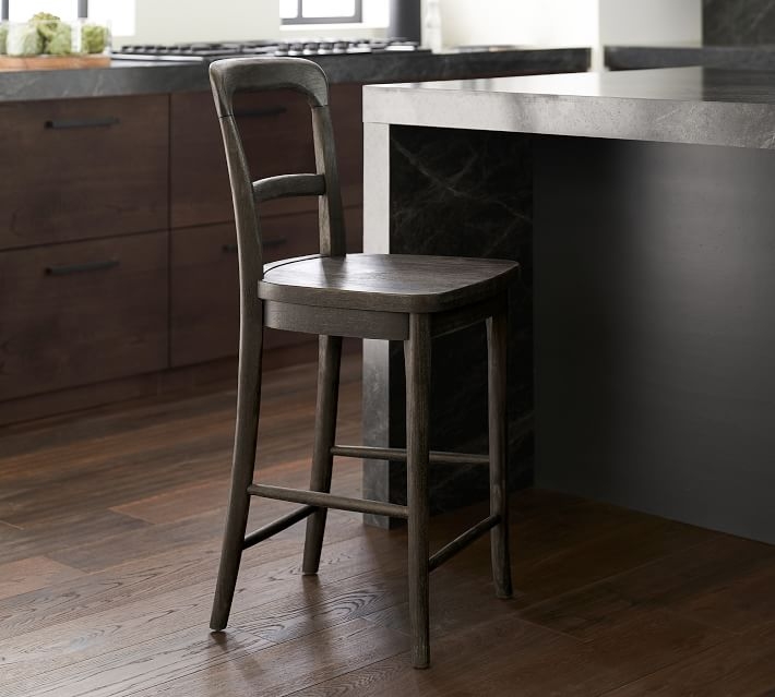 Cline Counter Stool, Charcoal - Image 1