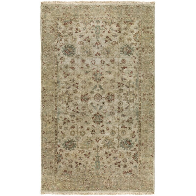 Candice Olson Rugs Temptress Hand-Knotted Wool Gray/Beige/Olive Area Rug - Image 0