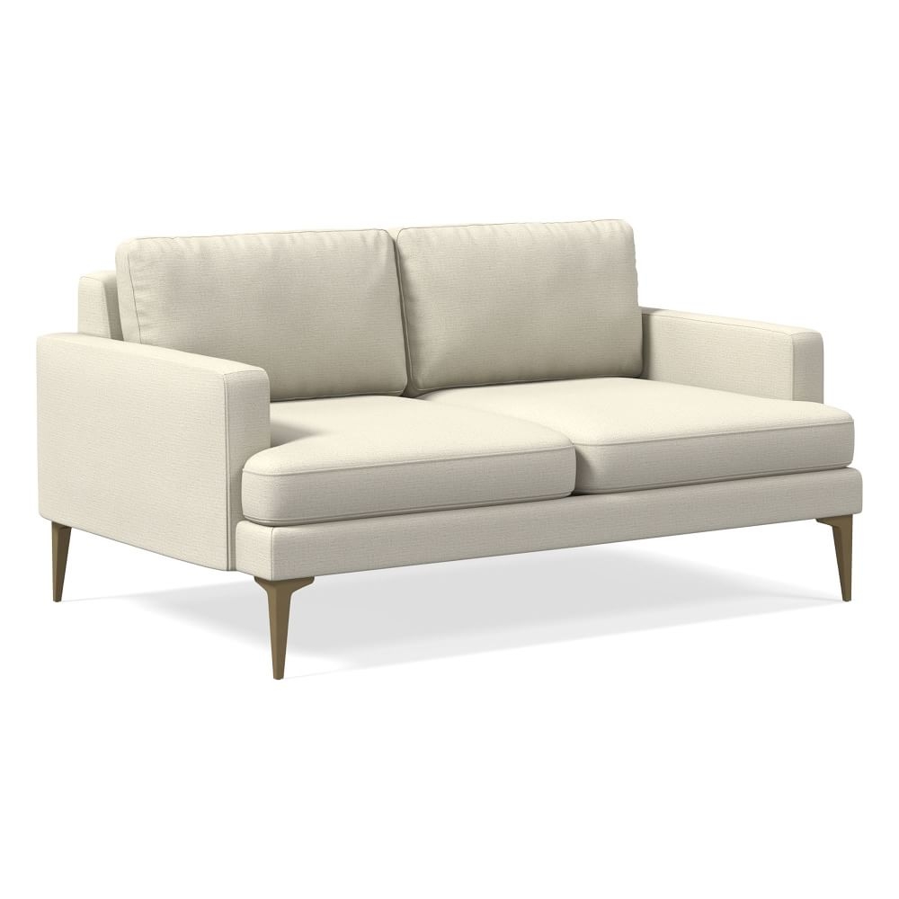 Andes 60" Multi-Seat Sofa, Standard Depth, Performance Basketweave, Alabaster, BB - Image 0