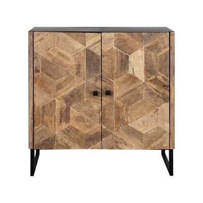 Bnyt 30'' Tall Solid Wood 2 - Door Accent Cabinet - Image 0
