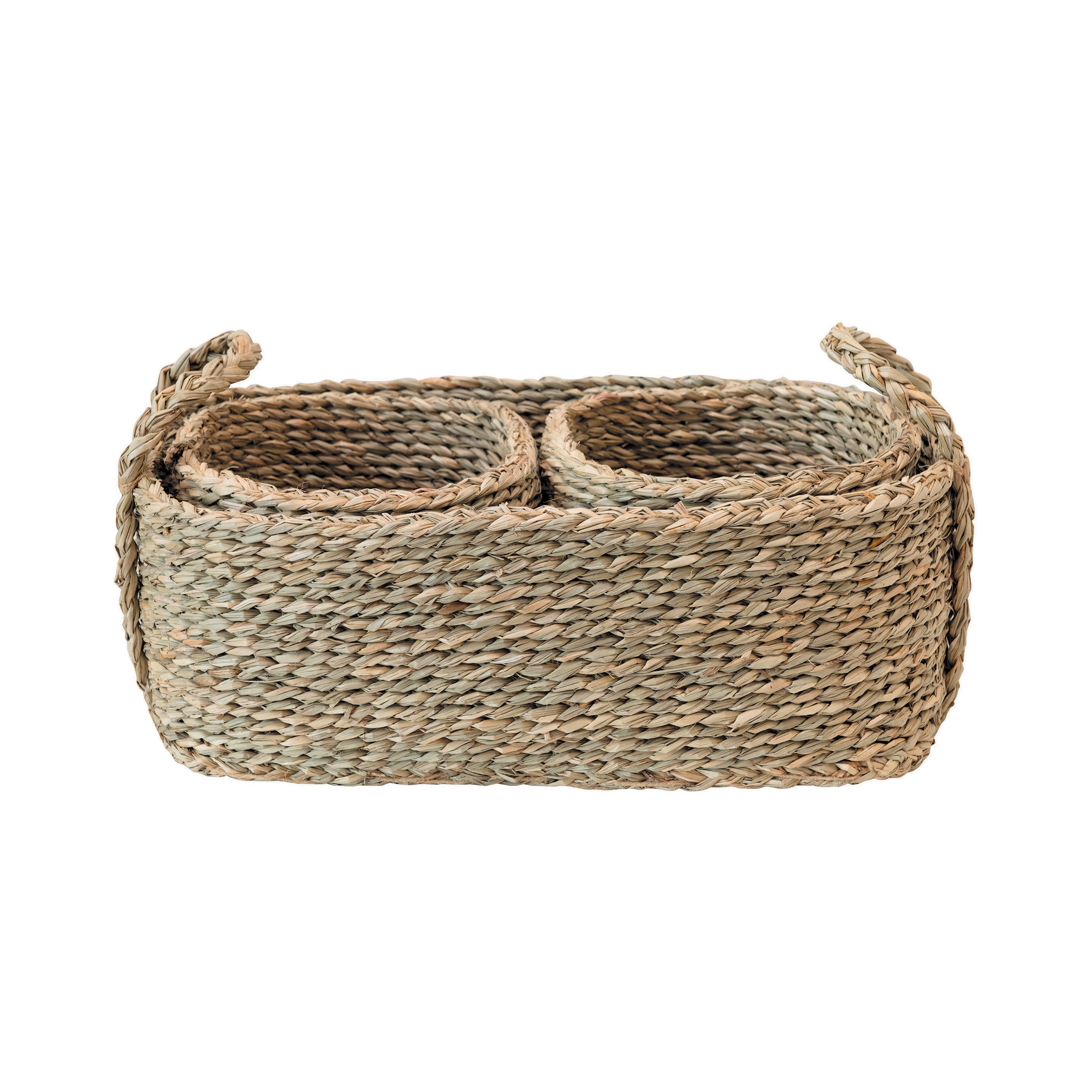 Hand-Woven Seagrass Nested Baskets, Natural, Set of 3 - Image 0
