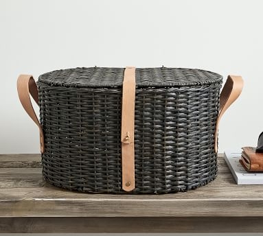 Austin Utility Basket, Distressed Black - Image 5